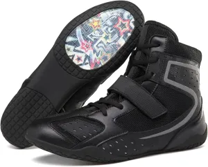 Men's and Women's high top Wrestling Boxing Shoes Non Slip Breathable Boxing Wrestling Sports Shoes Training Shoes