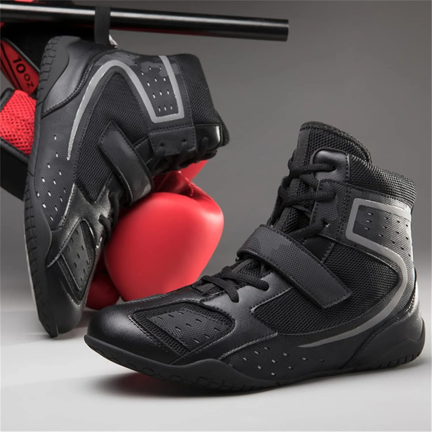 Men's and Women's high top Wrestling Boxing Shoes Non Slip Breathable Boxing Wrestling Sports Shoes Training Shoes