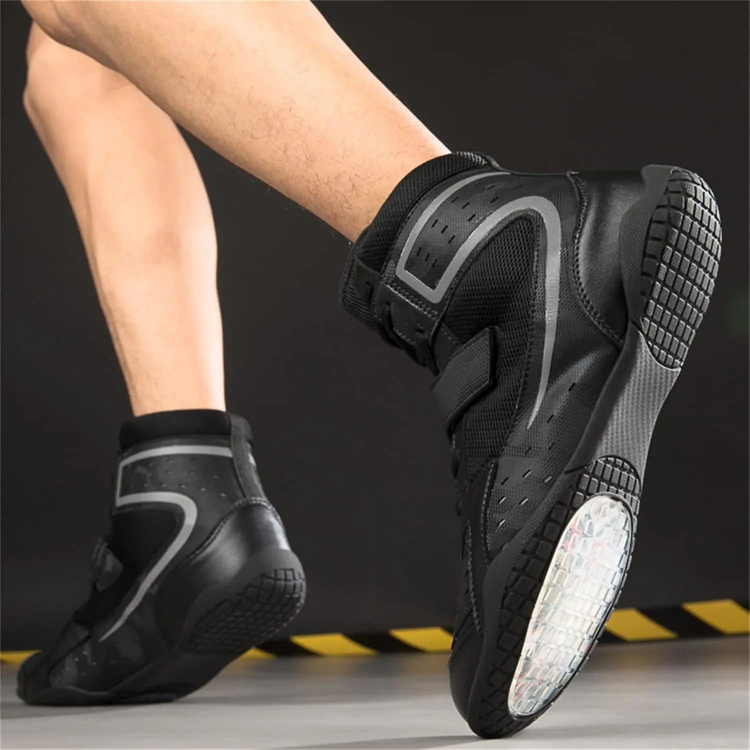 Men's and Women's high top Wrestling Boxing Shoes Non Slip Breathable Boxing Wrestling Sports Shoes Training Shoes
