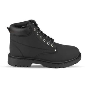 Men's Black Boot Padded Collar