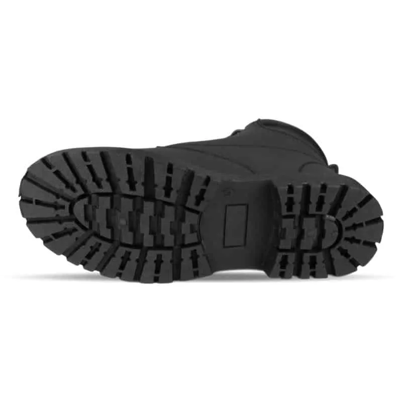 Men's Black Boot Padded Collar