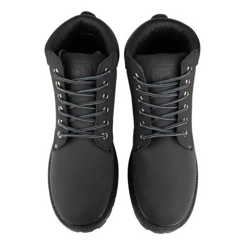 Men's Black Boot Padded Collar