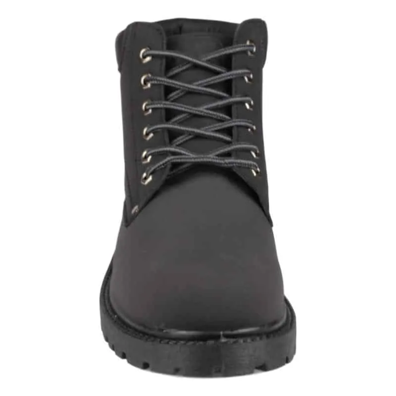 Men's Black Boot Padded Collar