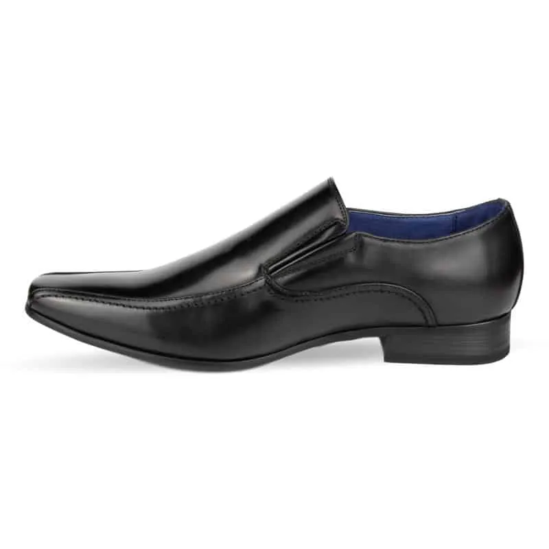 Mens Black Slip On Smart Shoe