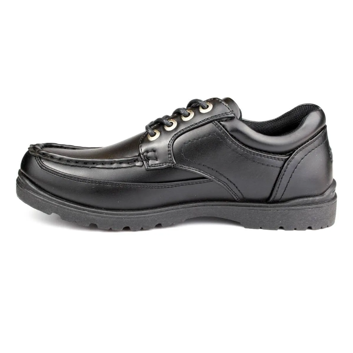 Mens Boat Lace Up Casual Shoe Black