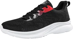 Men's Breathable Mesh Running Shoes Lightweight Breathable Walking Shoe Gym Tennis Athletic Gym Tennis Sneakers