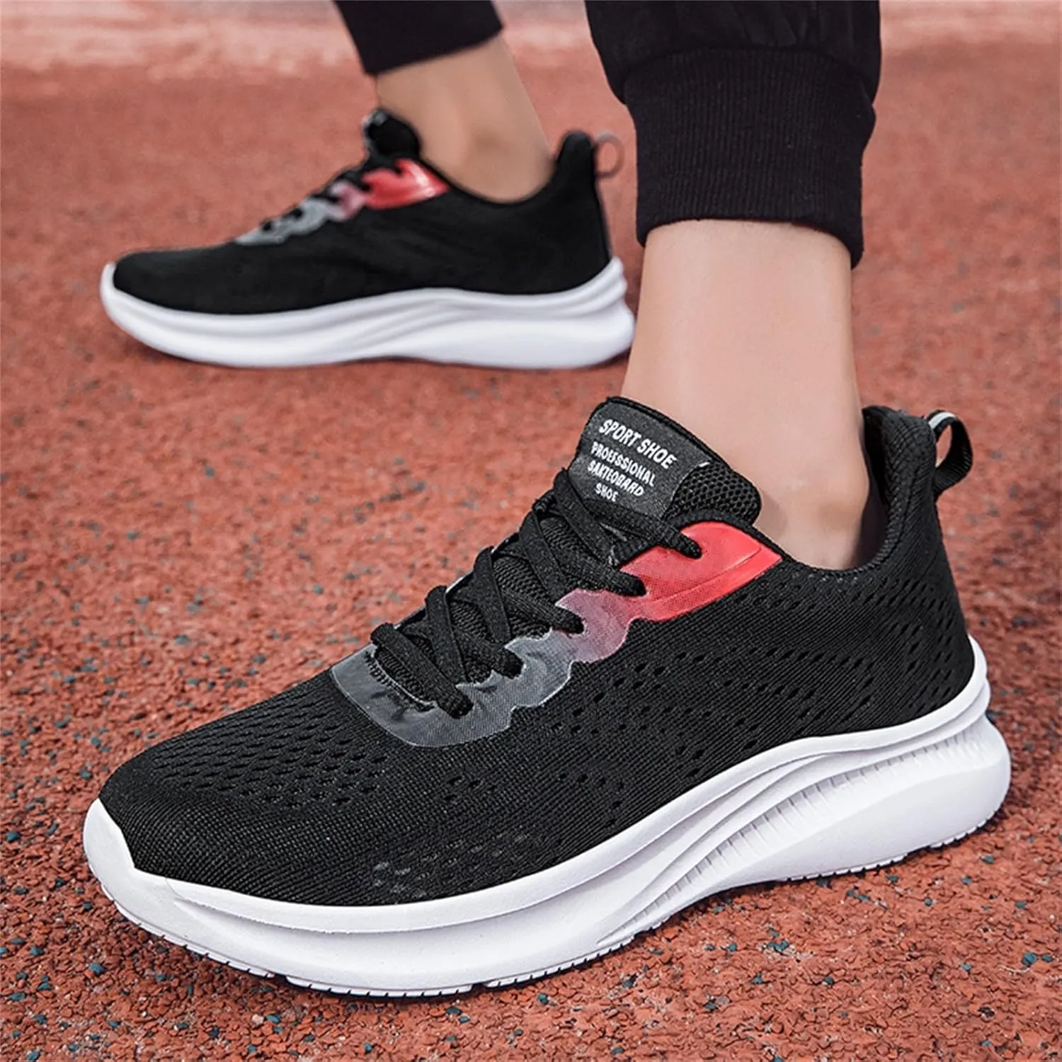Men's Breathable Mesh Running Shoes Lightweight Breathable Walking Shoe Gym Tennis Athletic Gym Tennis Sneakers