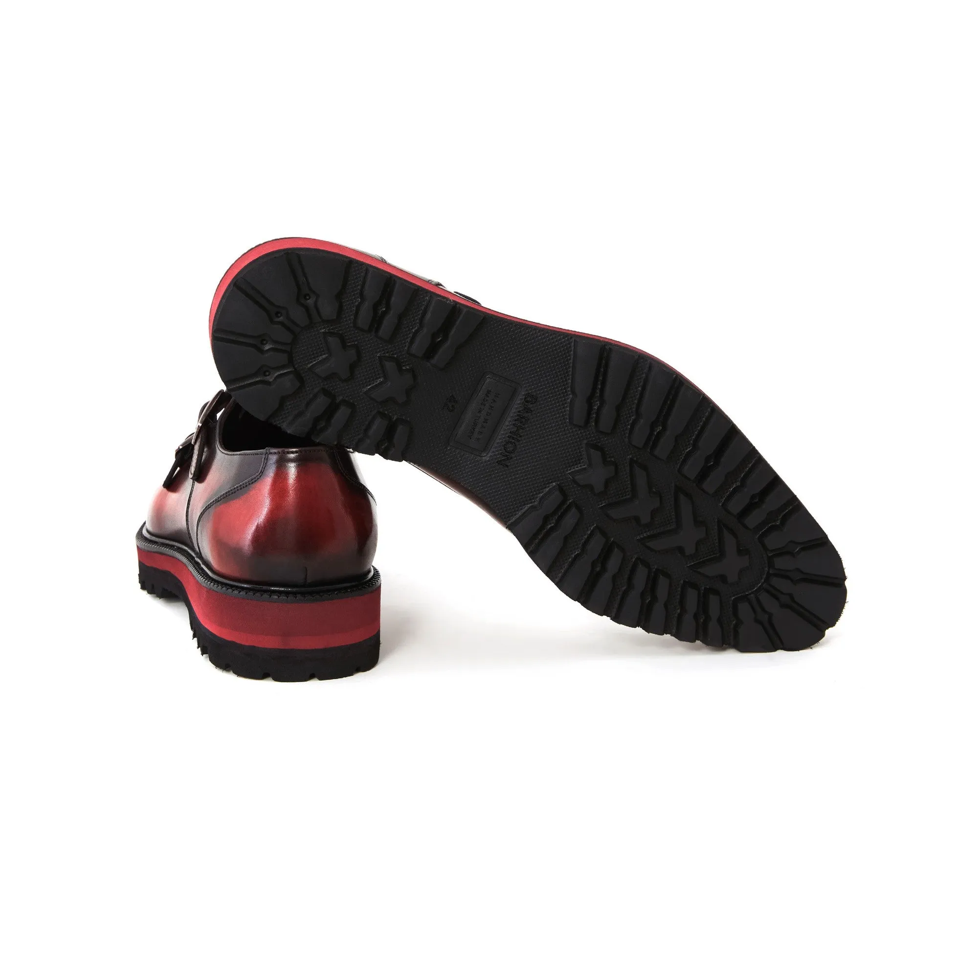 Men's Calf Leather Handmade Monk M8023