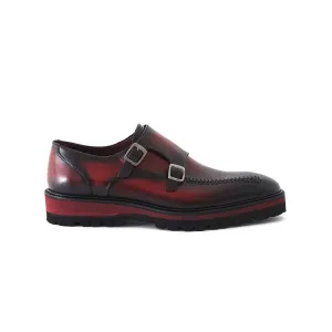 Men's Calf Leather Handmade Monk M8023