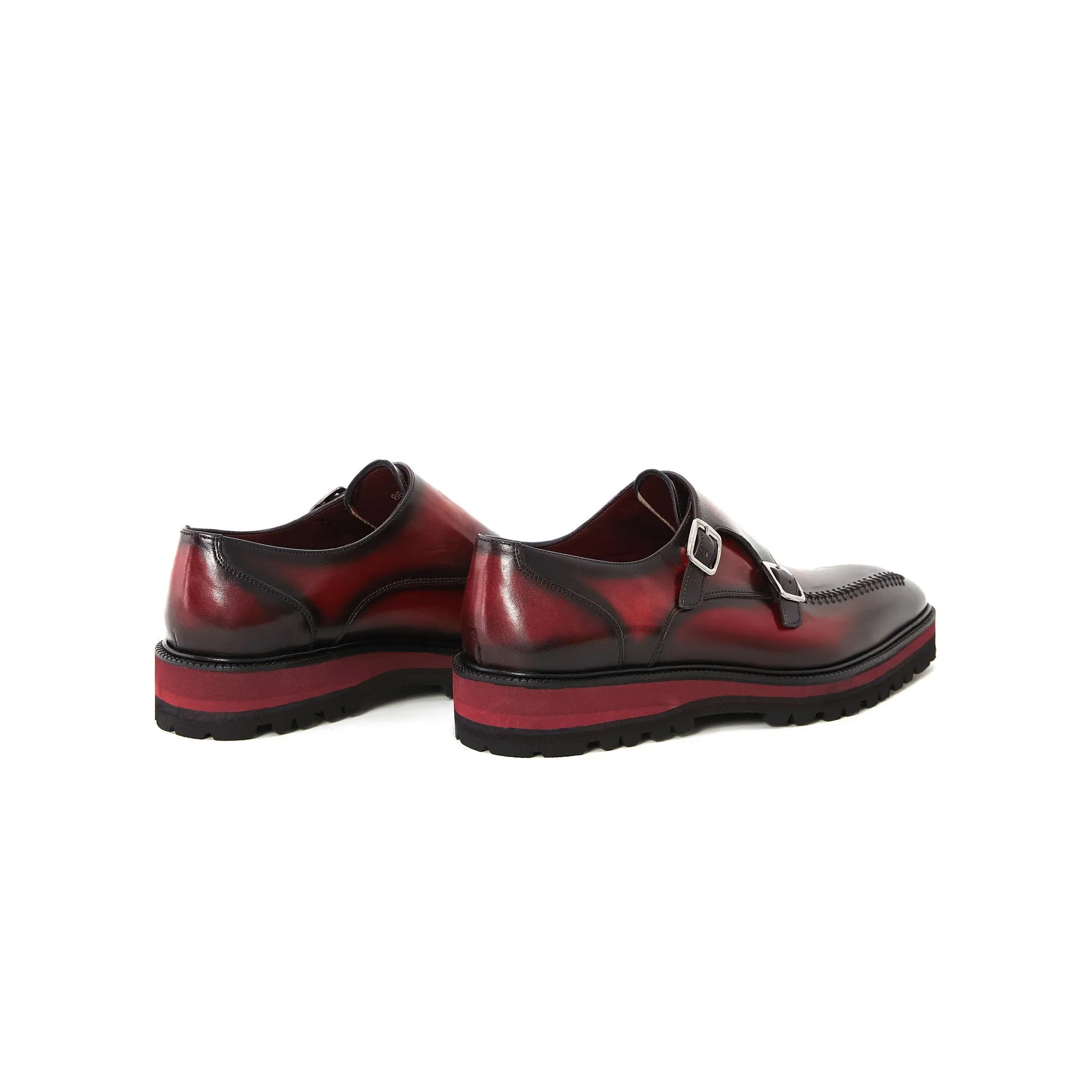 Men's Calf Leather Handmade Monk M8023