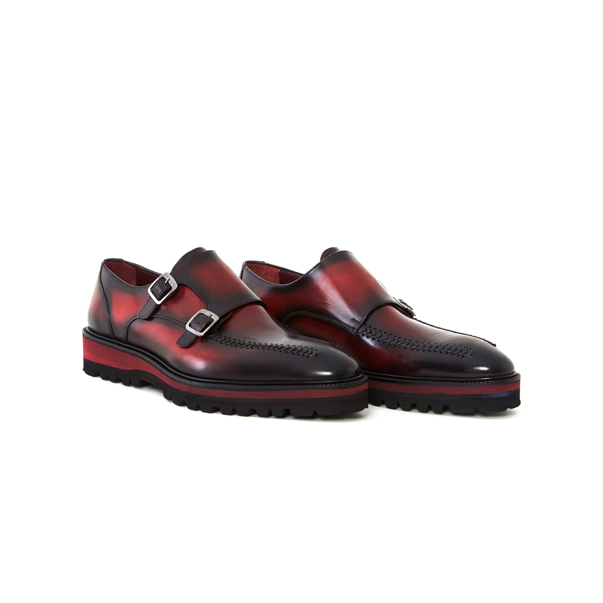 Men's Calf Leather Handmade Monk M8023