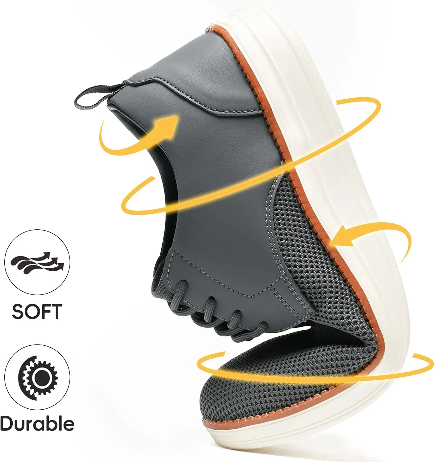 Men's Casual Dress Shoes Business Walking Shoes Oxfords Comfortable Breathable Lightweight Non Slip