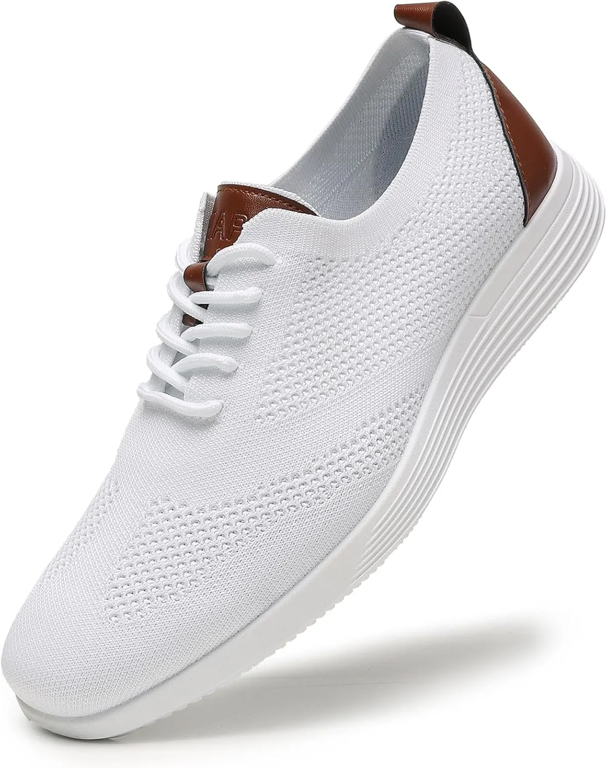 Mens Casual Oxfords Shoes Knit Men's Fashion Dress Sneakers Lightweight Breathable Business Walking Shoes Comfortable Tennis