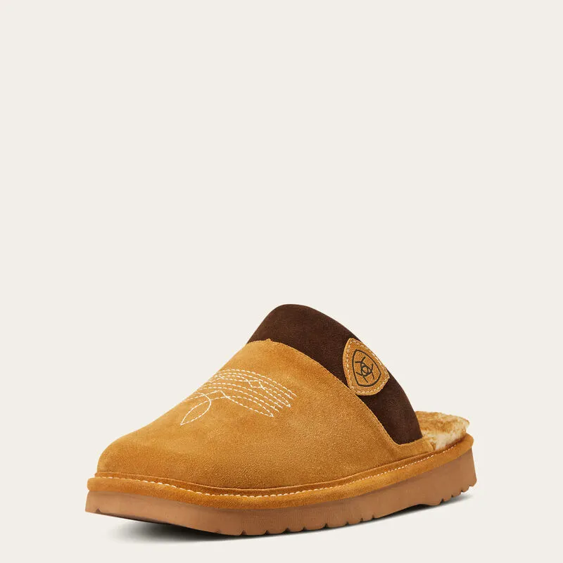 Men's Chestnut w/ Chocolate Silversmith Square Toe Slipper AR2842-200-PP