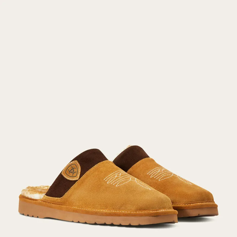 Men's Chestnut w/ Chocolate Silversmith Square Toe Slipper AR2842-200-PP