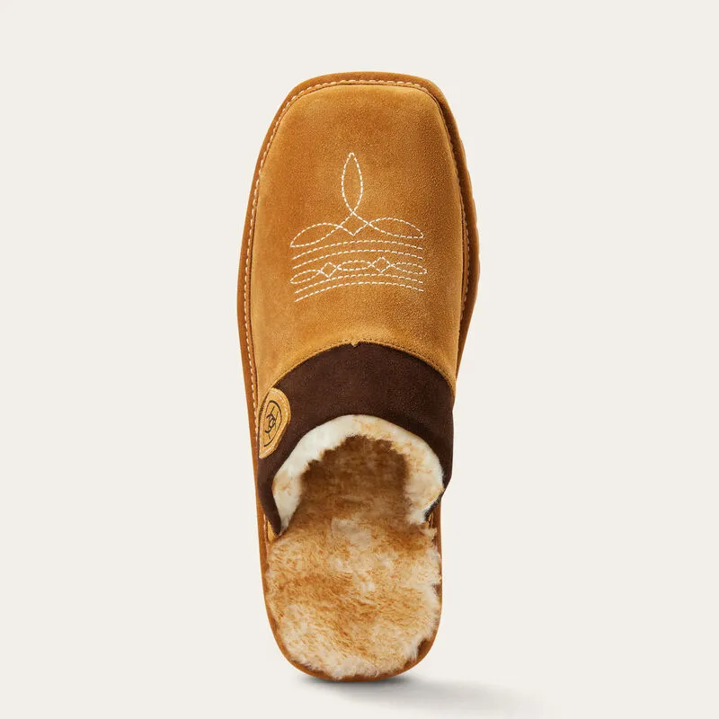 Men's Chestnut w/ Chocolate Silversmith Square Toe Slipper AR2842-200-PP
