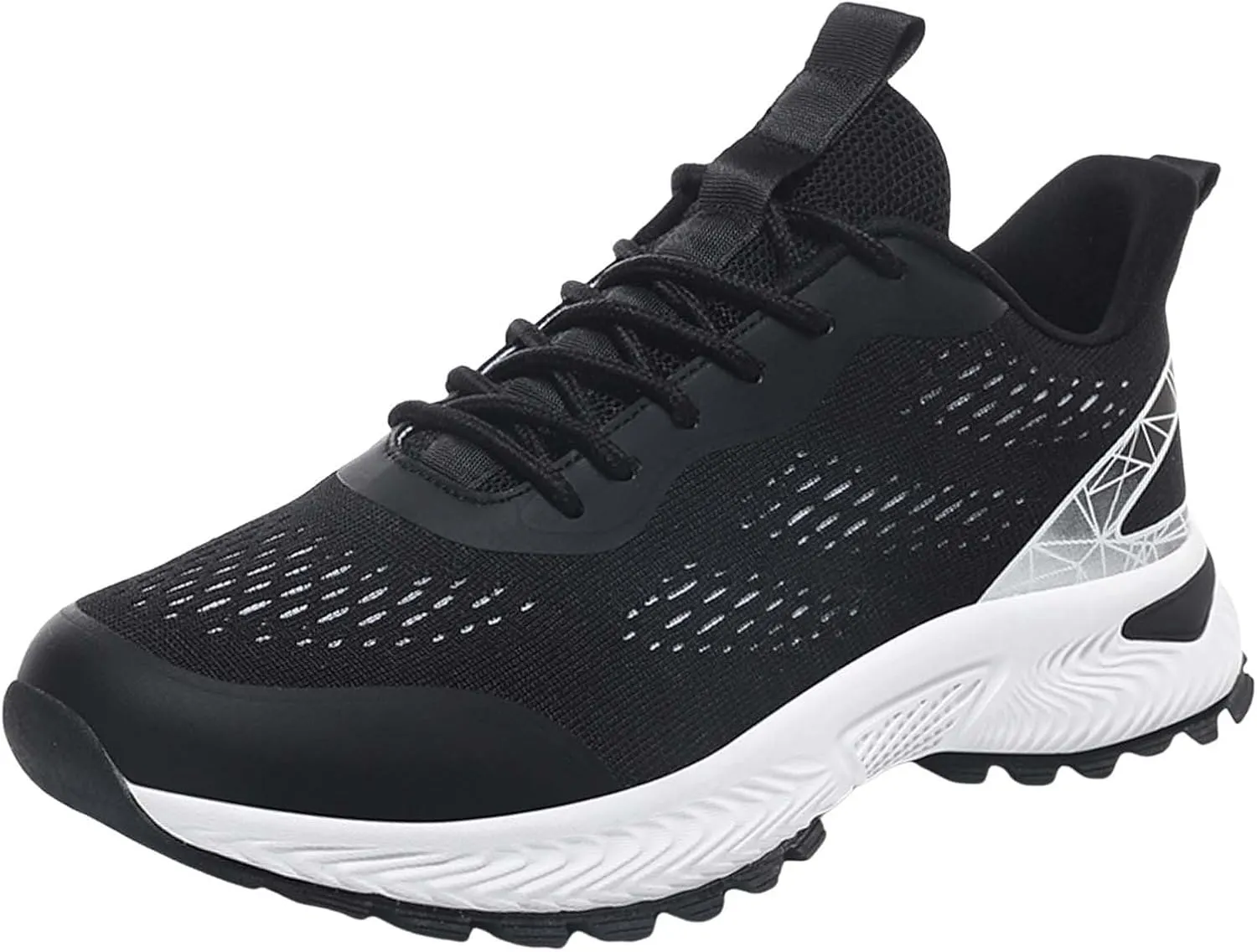 Men's Classic Casual Jogging Sneakers Comfortable Breathable Lace Up Sneaker Breathable Diabetic Shoes for Men