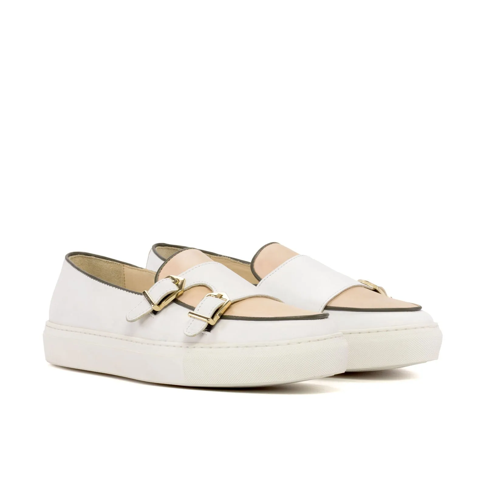 Men's Double Monk Sneakers Wide Plus Size 5872