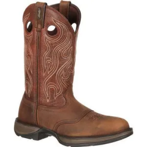MEN'S DURANGO ROUND TOE WESTERN BOOTS BROWN LEATHER DB5474