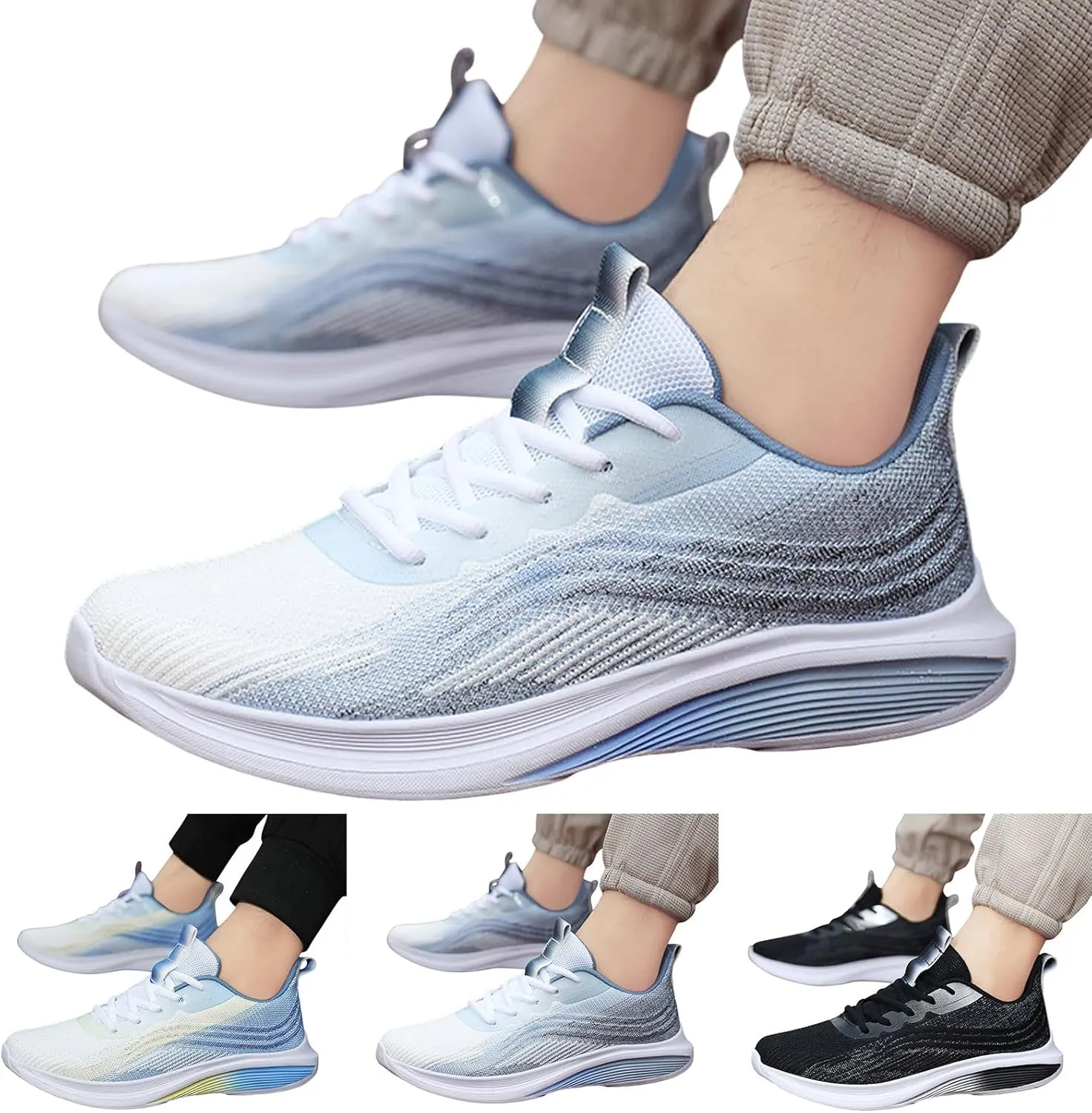 Men's Fashion Sneakers Mens Walking Shoes Sneaker for Men Walking Shoe for Men Mesh Breathable Sneaker