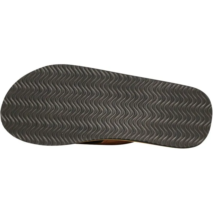 Mens Flip Flop Sandal Brown/Tan 2