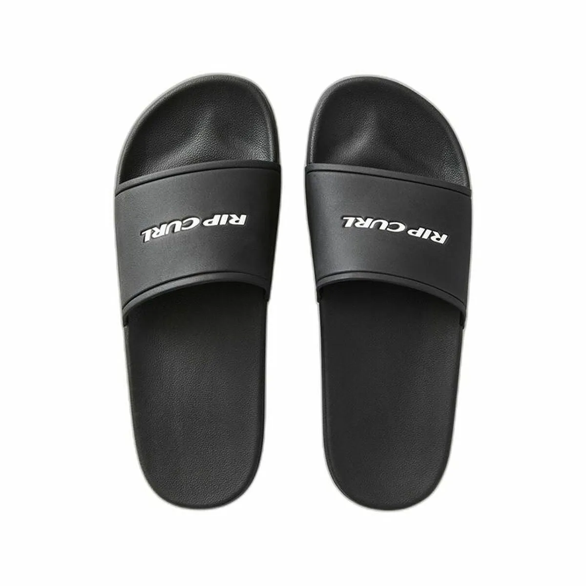 Men'S Flip Flops Rip Curl Side Slide Open Toe Black