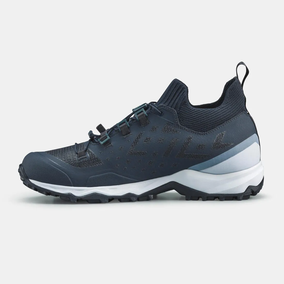 Men’s Hiking Shoes Waterproof Ultra Lightweight - FH500 Blue/White