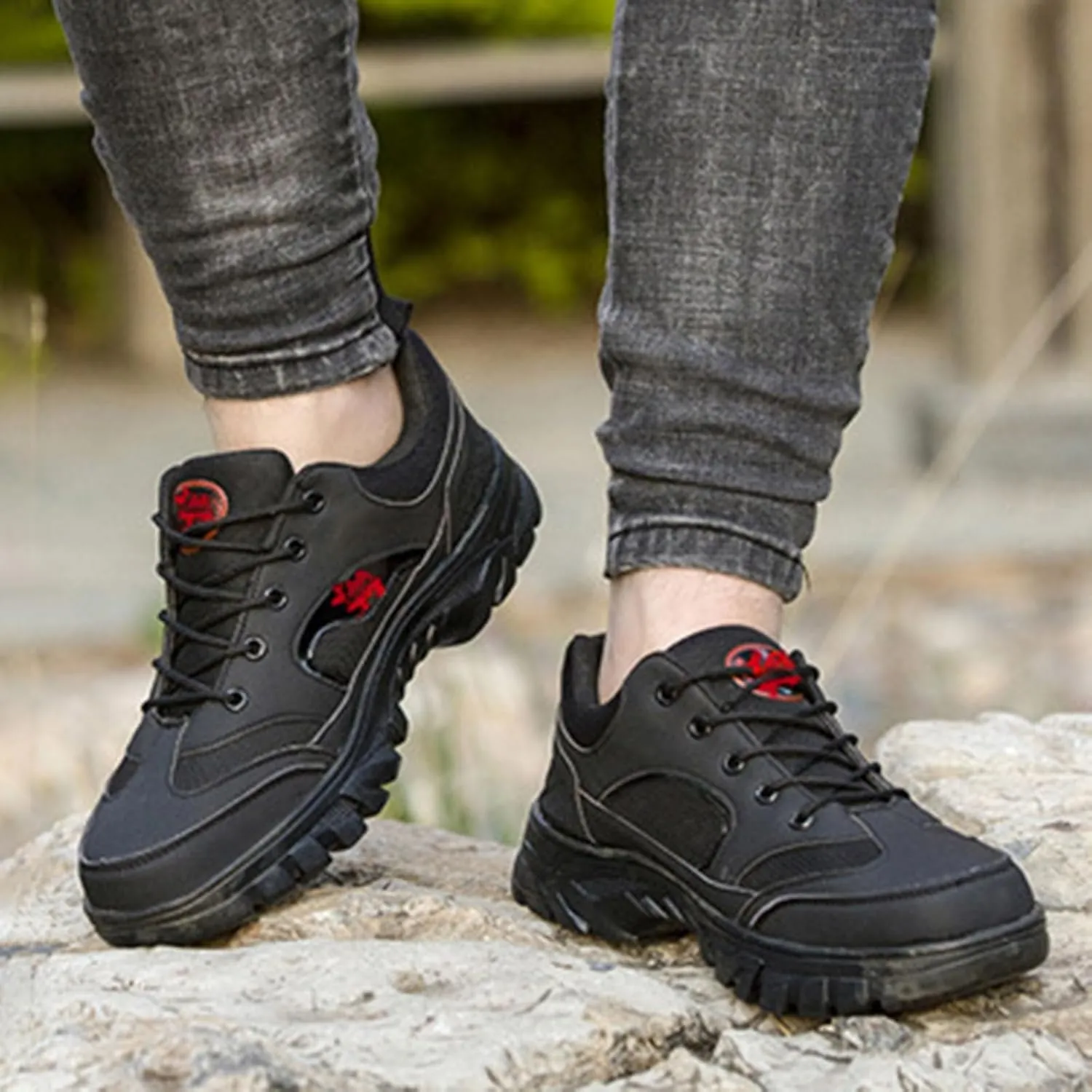 Men's Outdoor Mountaineering Non Slip Men's Casual Shoes and Sports Shoes Sneaker for Men Size 15