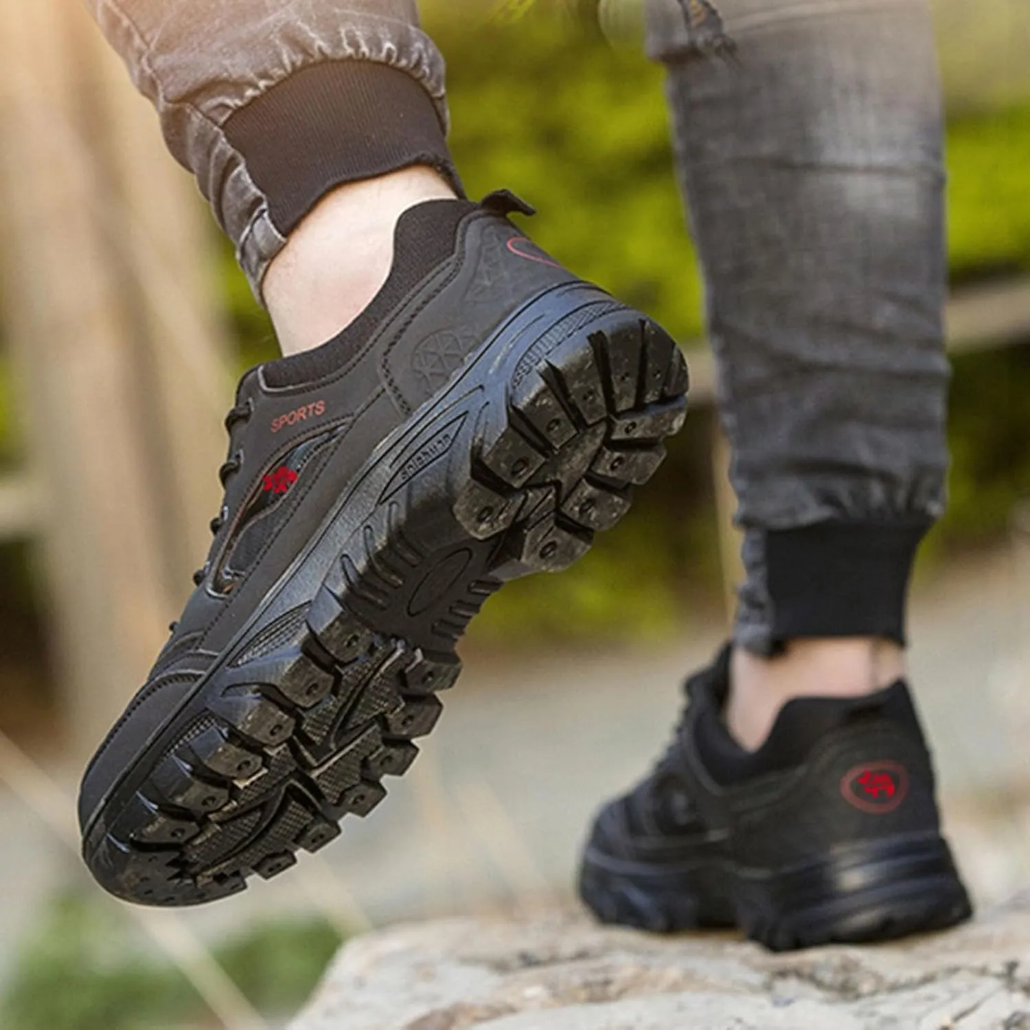 Men's Outdoor Mountaineering Non Slip Men's Casual Shoes and Sports Shoes Sneaker for Men Size 15