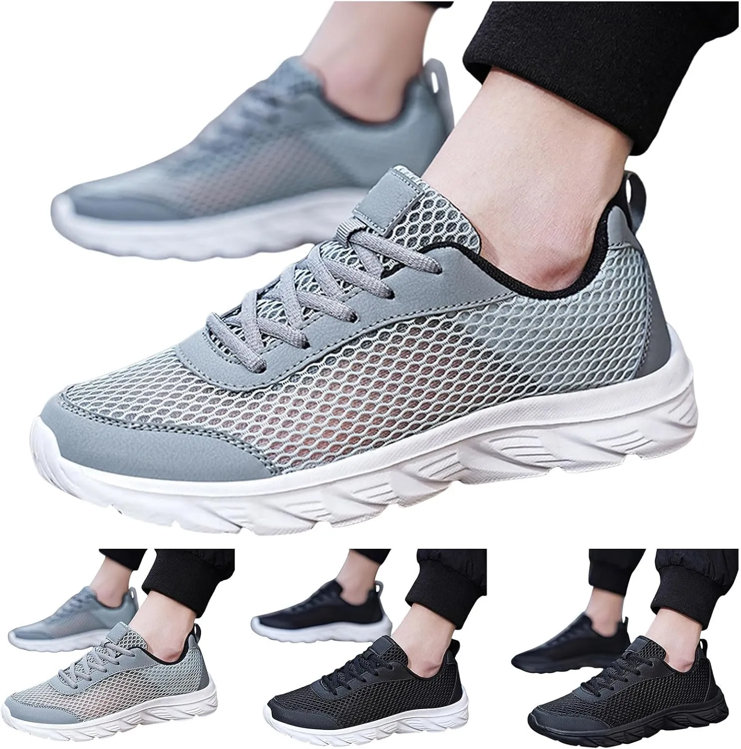 Mens Shoes Mens Dress Shoes Slip on Lightweight Breathable Fashion Sneakers Casual Dress Casual Tennis for Men Training Sneakers White for Men