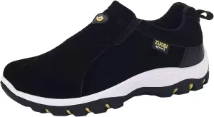 Men's Simple and Fashionable Round Head Solid Color Lightweight Breathable Soft Bottom Men's Work Shoes Sneaker