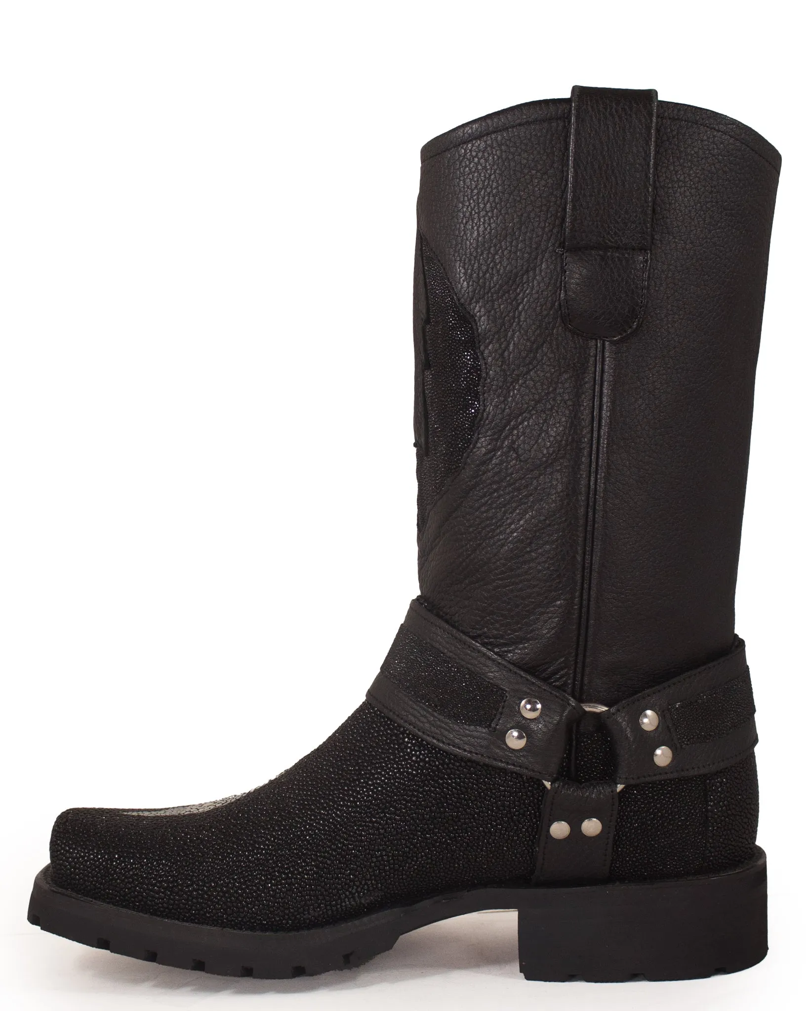 Men's Single Stone Stingray Motorcycle Boots