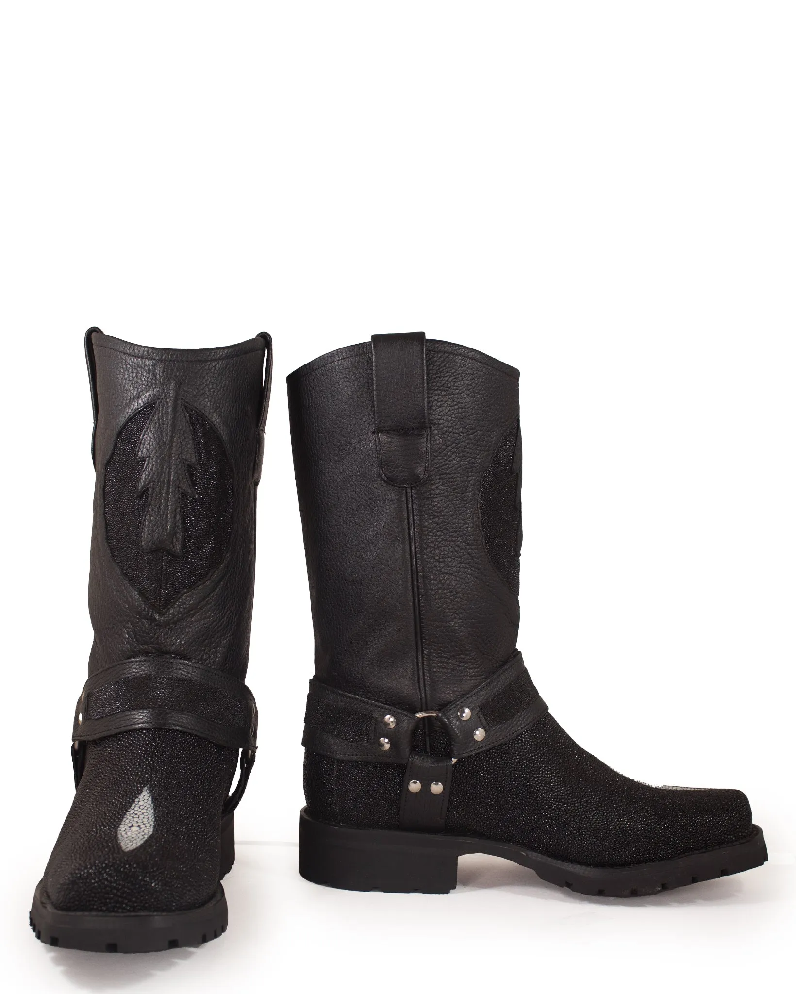 Men's Single Stone Stingray Motorcycle Boots