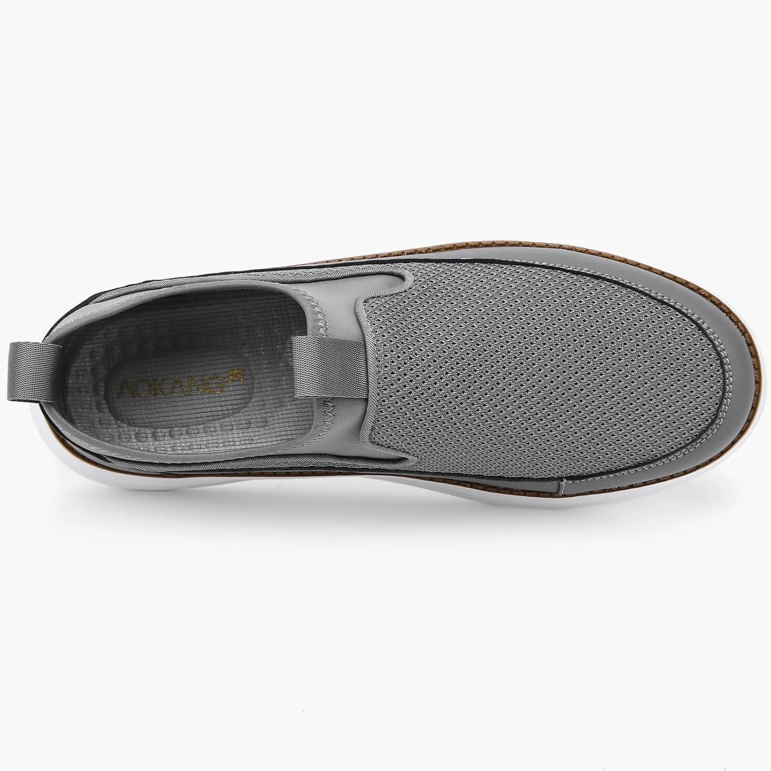Mens Slip On Casual Dress Shoes Hands Free Fashion Sneakers Mesh Walking Work Shoes Comfortable Breathable Lightweight