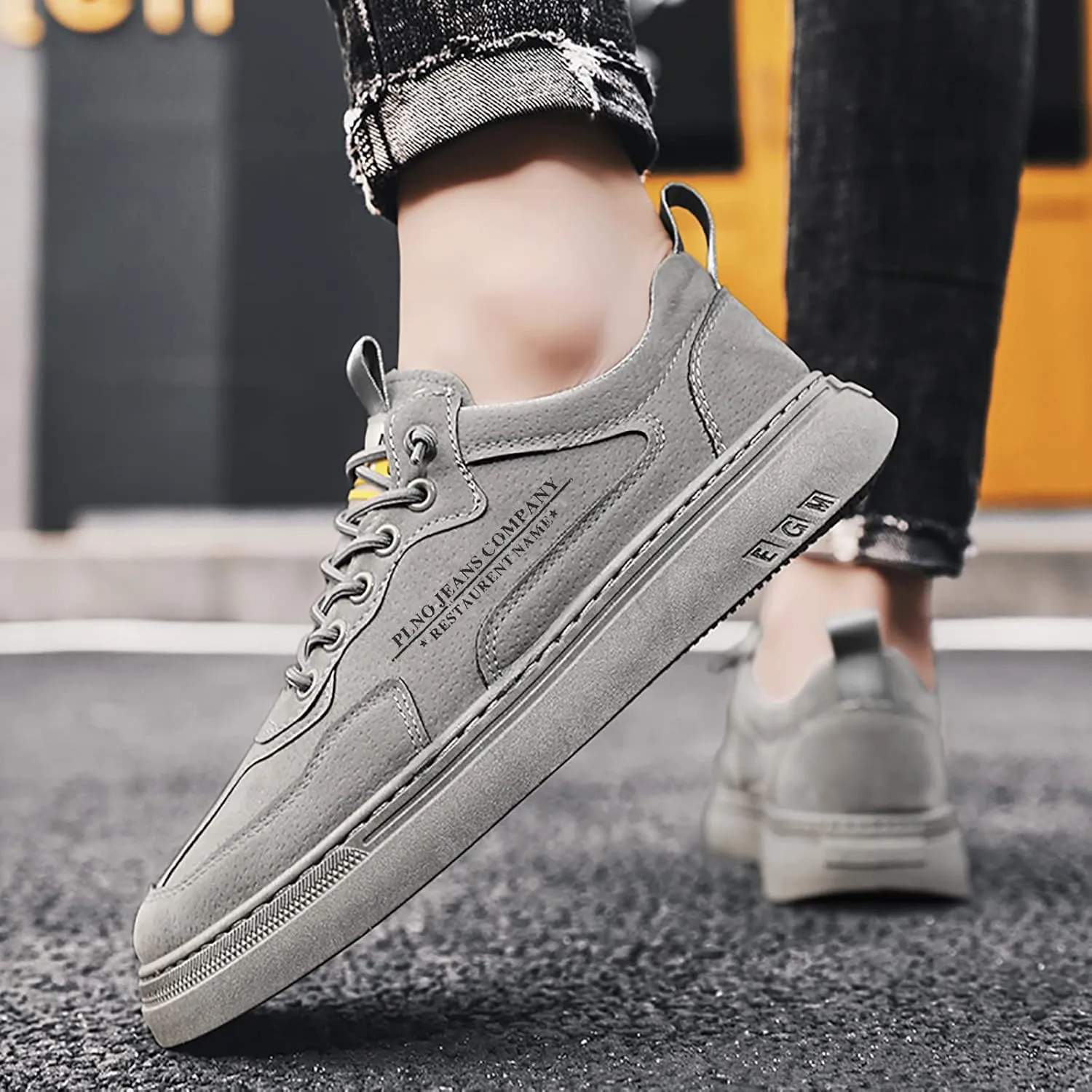Mens Slip on Shoes Men's Fashion Sneakers Sneaker for Men Slip on Shoe for Men Breathable Lightweight Sneaker