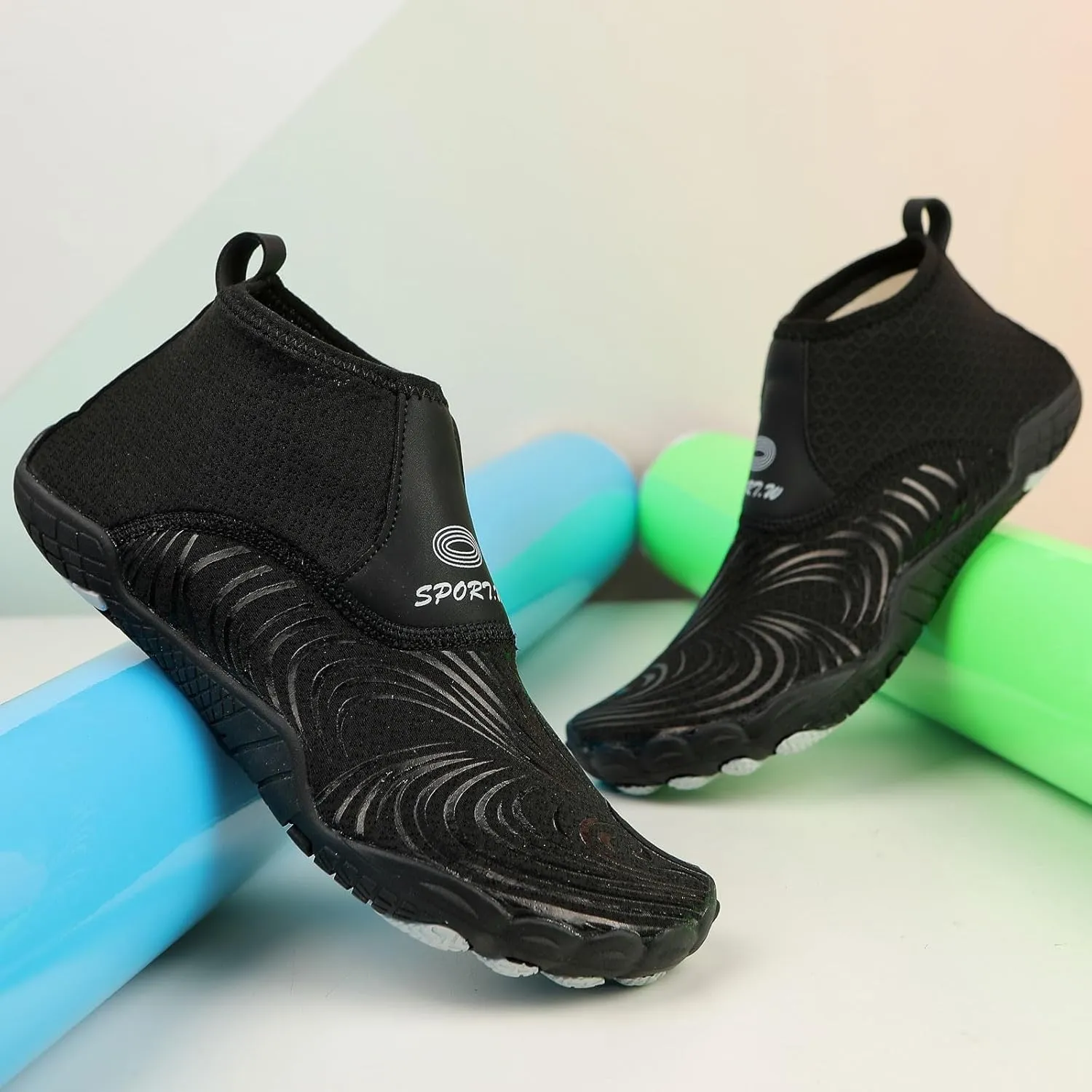 Men's Stretch Shoes Water Socks Beach Shoes Swim Surf Yoga Exercise Elastic Slip On Barefoot Wet for Women