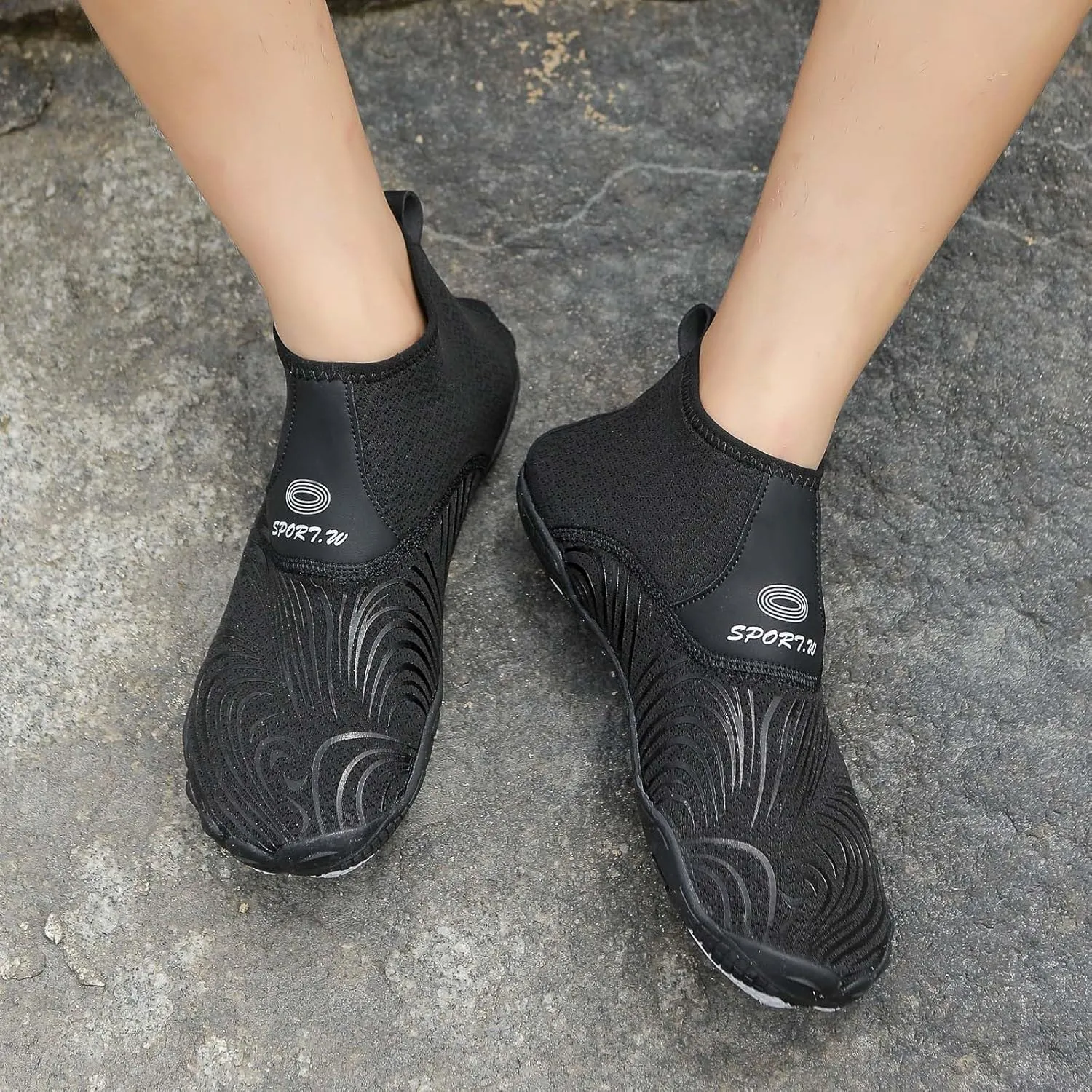Men's Stretch Shoes Water Socks Beach Shoes Swim Surf Yoga Exercise Elastic Slip On Barefoot Wet for Women