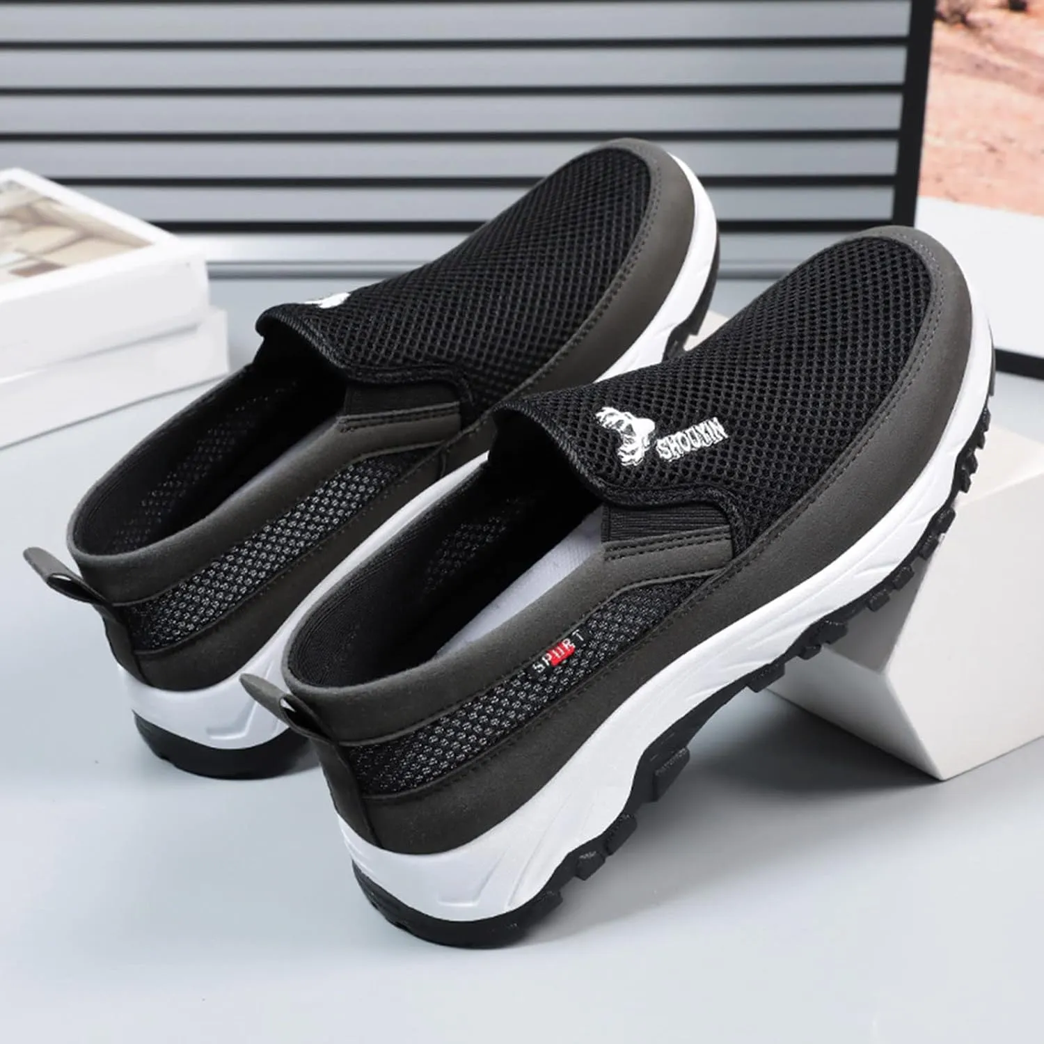 Mens Walking Shoes Mens Tennis Shoes Slip on Shoe for Men Walking Shoe for Men Breathable Comfortable Sneaker