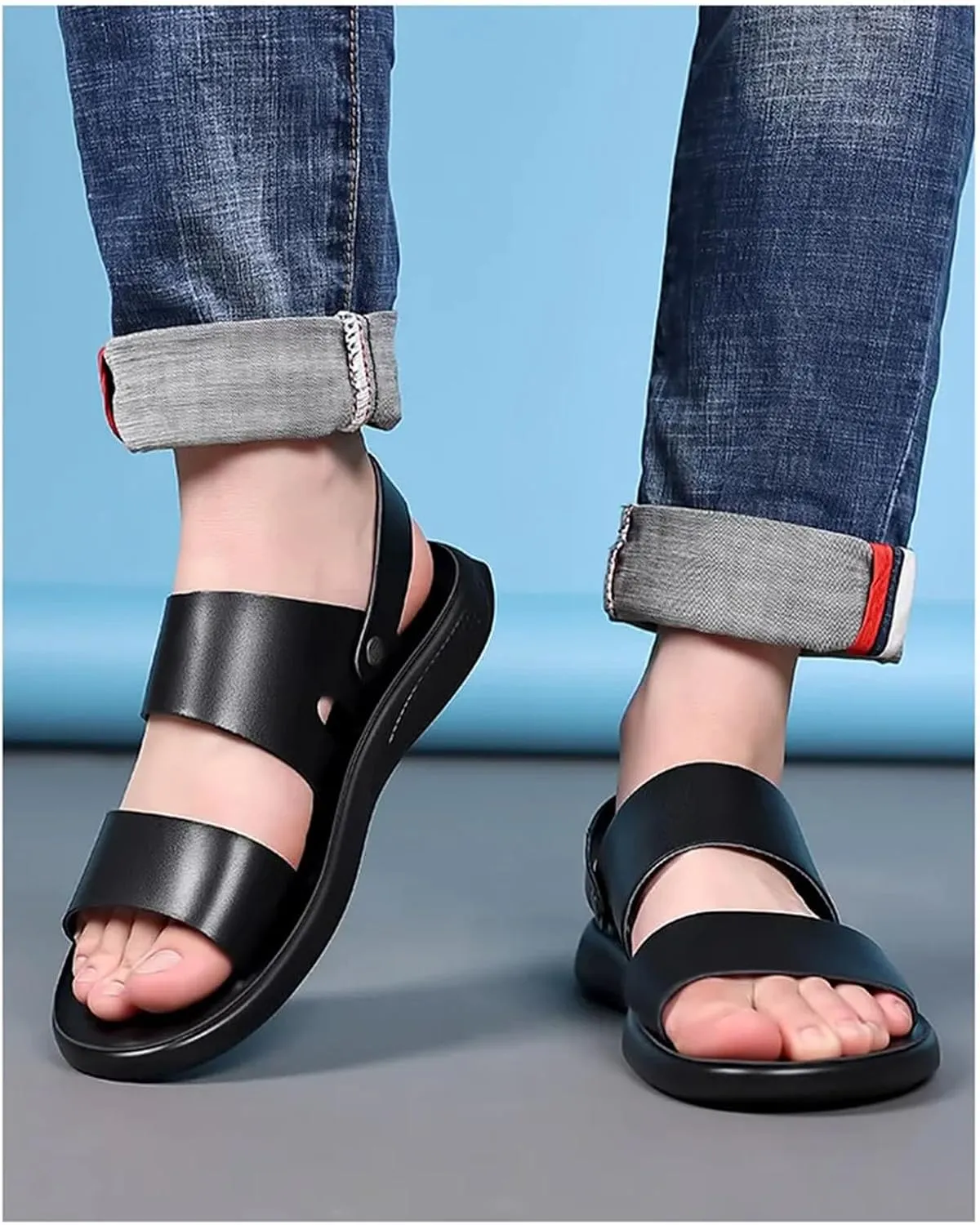 Men's Water Sandals - Durable Beach Shoes for Outdoor Activities