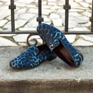 Men's Wellington Leather Slippers Wide Plus Size Black Blue 4695