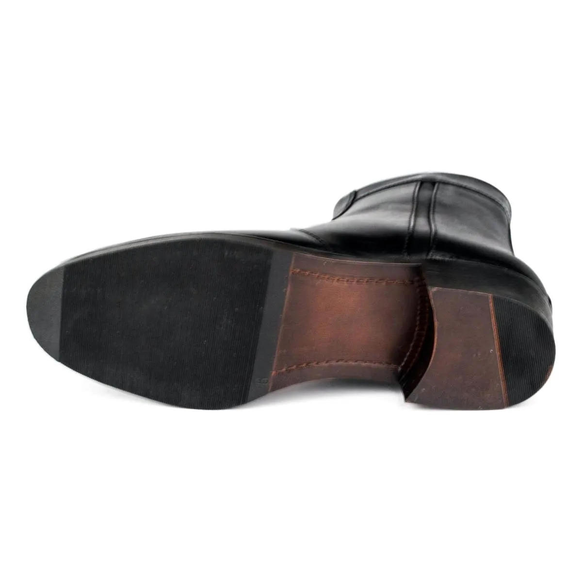 Mens Zip Up Boot in Black