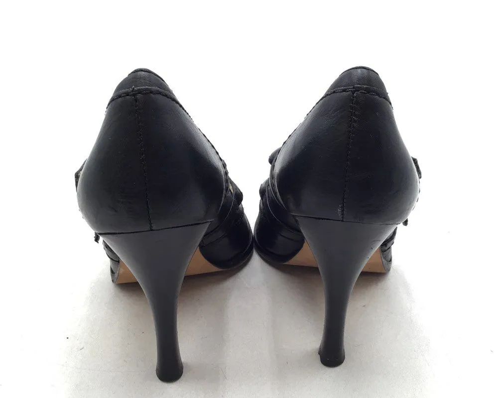 Michael Kors Women's Black Almond Toe Stiletto Platform Heels - Size 9M