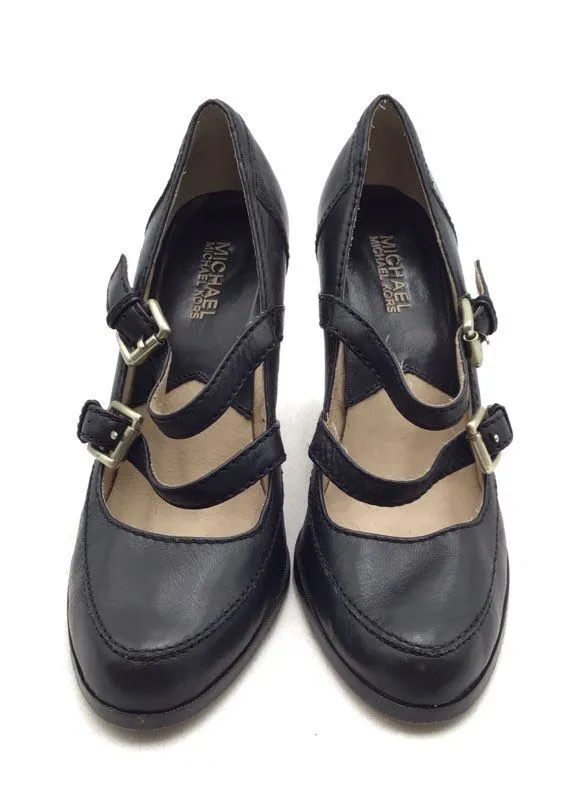 Michael Kors Women's Black Almond Toe Stiletto Platform Heels - Size 9M