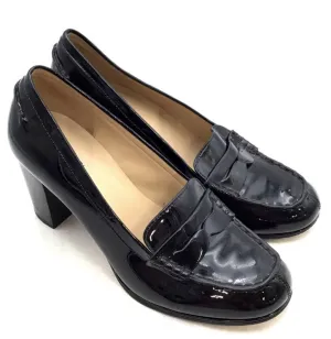 Michael Kors Women's Black Moc Toe Slip-On Block Pump Heels - Size 7M
