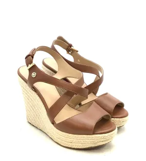 Michael Kors Women's Brown Beige Espadrille Sandals - Size 6M
