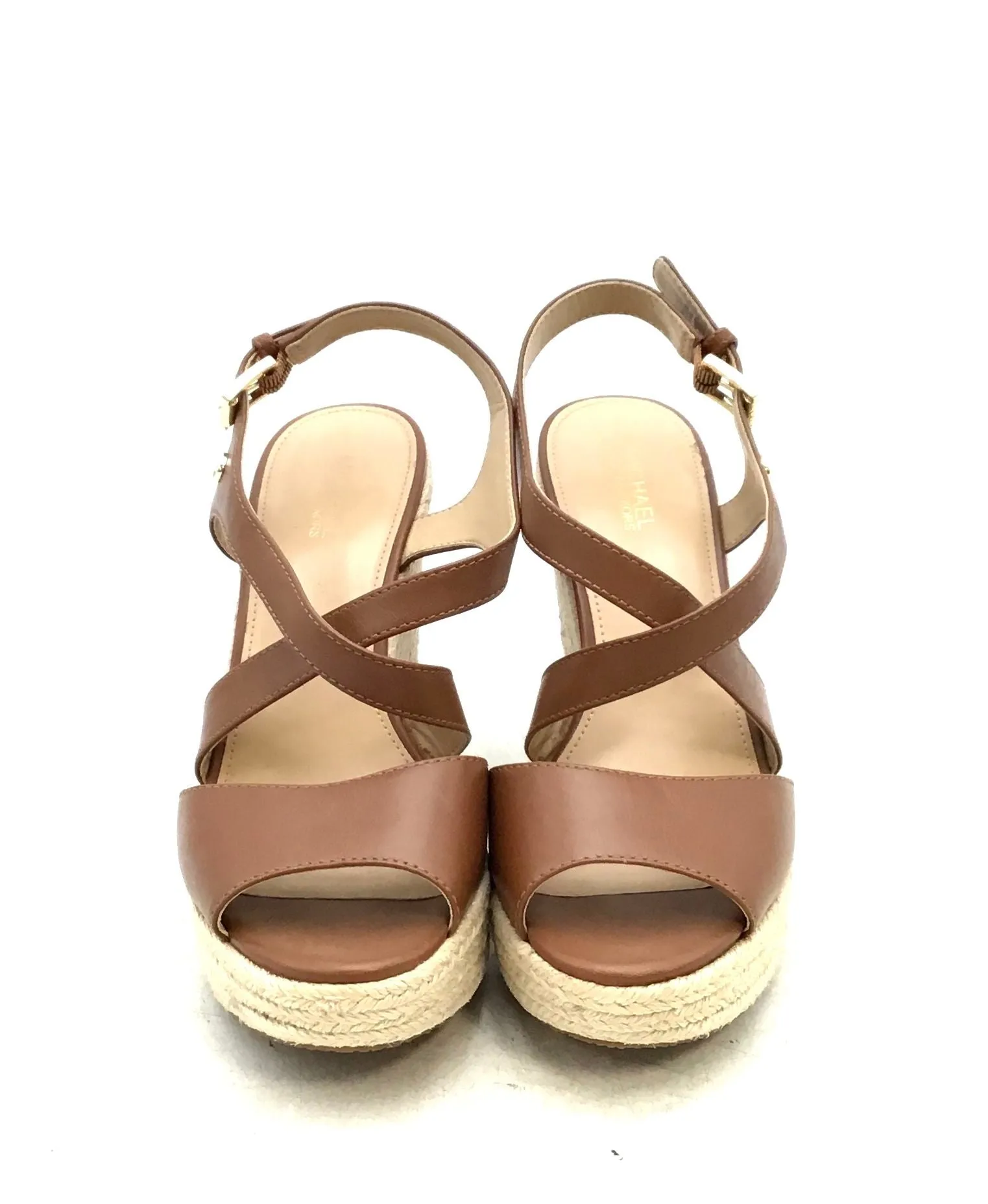 Michael Kors Women's Brown Beige Espadrille Sandals - Size 6M