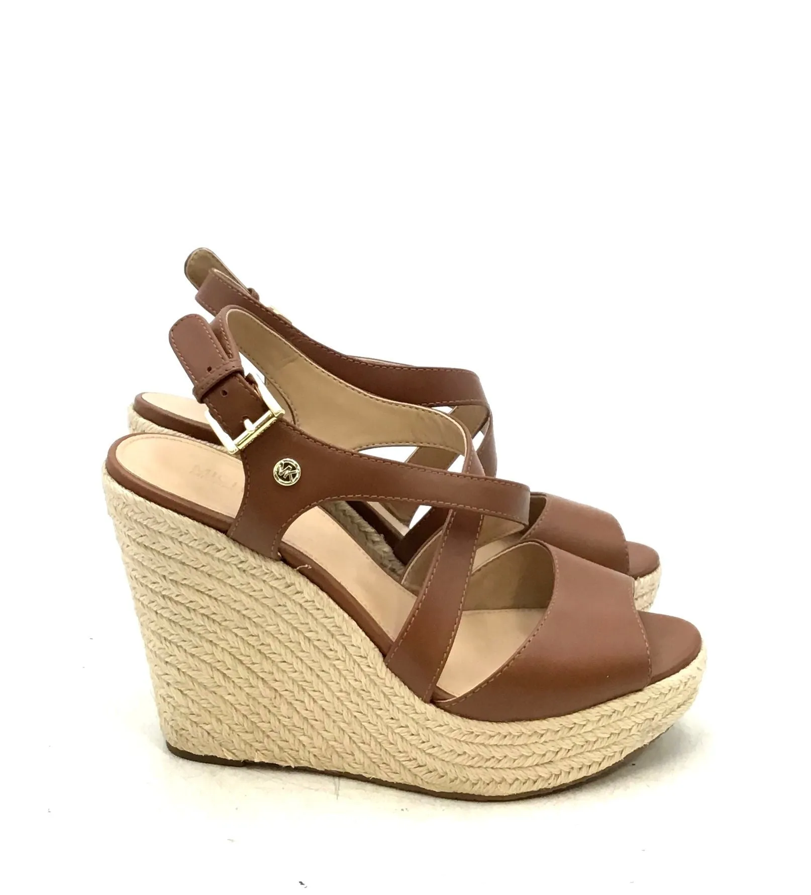 Michael Kors Women's Brown Beige Espadrille Sandals - Size 6M