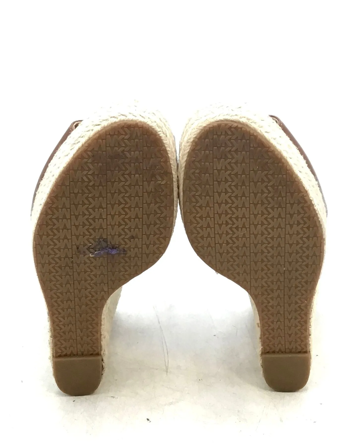 Michael Kors Women's Brown Beige Espadrille Sandals - Size 6M