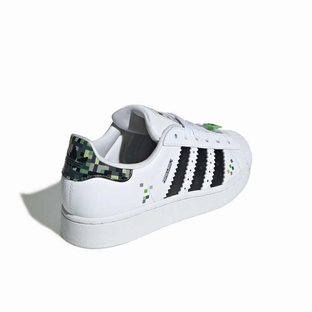 All-Weather Design adidas - Kids' (Junior) adidas Superstar II x Minecraft Shoes (JQ8749)