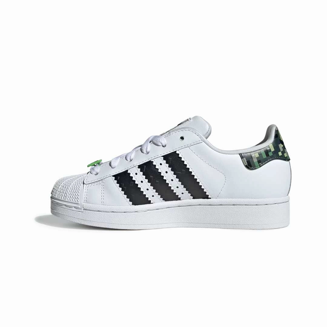 Supportive Feel adidas - Kids' (Junior) adidas Superstar II x Minecraft Shoes (JQ8749)
